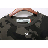 Shark Print Sweatshirts Autumn And Winter Off Camouflage Arrow Men'S Sweater