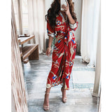 Nina Parker Graffiti Dress Long Sleeve Button Dress Long Dress