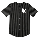 Baggy Baseball Jersey Striped Hip Hop Baseball Shirt Short Sleeve