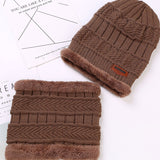 Men Winter Hats Autumn and Winter plus Pouch Cap Men's Knitted Hat