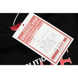 Rrr123 Hoodie Tie-Dye Contrast Color Hooded Sweatshirt Distressed Men and Women Same Style