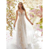 Lady Gaga Dress Sexy V-neck Sleeveless Lace Wedding Dress
