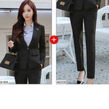 Women Autumn Uniform Designs Formal Style Office Lady Bussiness Attire Work Suit Autumn and Winter New Suit