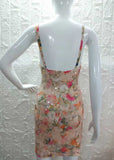 Wedding Guest Dress Autumn Sexy Printed Spaghetti Straps Sleeveless Short Sheath Dress