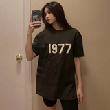 Fear of God Essentials 1977 T-Shirt Double Line Printed Short Sleeve T-shirt