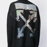 Ow Monet Oil Painting Arrow Knitted Sweater Arrow Wool Sweater Men's Clothing Owt sweatshirt