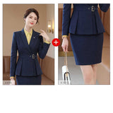 Womens Autumn Uniform Designs Formal Style Office Lady Bussiness Attire Work Suit