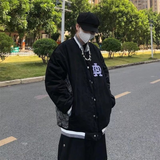 Baggy Jacket Spring and Autumn Baseball Uniform Men's Stitching Embroidery