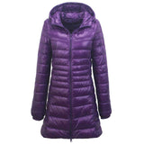 Women Winter Coats Puffer Jacket Down Coat Autumn and Winter Hooded Down Jacket Mid-Length Women's Coat