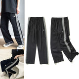 Kanye West Sunday Service Pant Butterfly Embroidered Side Striped Breasted Straight-Leg Trousers