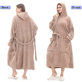 Hoodies Blankets Flannel Extended Version Lazy Blanket Large Pocket