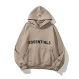Fear Of God Fog Sweatshirt Essentials Double Line Brushed Hoody Tide Brand Letters