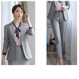 Womens Autumn Uniform Designs Formal Style Office Lady Bussiness Attire Work Suit