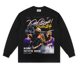 Kobe Shirt Kobe Printed Long-Sleeved T-shirt Early Autumn round Neck