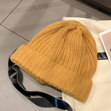 Women Winter Hats Red Earflaps Warm Autumn and Winter Soft Knitted Hat