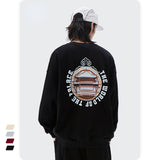 Preppy Aesthetic Sweatshirt Round Neck Sweater Men 'S Casual