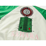 Rhude Hoodie Applique Embroidered Bomber Jacket for Men and Women Same Style Zipper Cardigan Outerwear