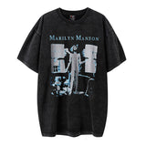 Marilyn Manson T Shirt Heavy Weight Retro Short Sleeve Vintage Tee