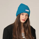 Toboggan Hat Women's Autumn Letters Winter Warm Men