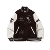 Saint Michael Baseball Jacket Leisure All-Match Letters Embroidered Baseball Uniform