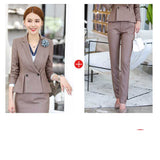 Women's Autumn Uniform Designs Formal Style Office Lady Bussiness Attire Work Suit