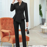Women's Autumn Uniform Designs Formal Style Office Lady Bussiness Attire Work Suit Business Wear