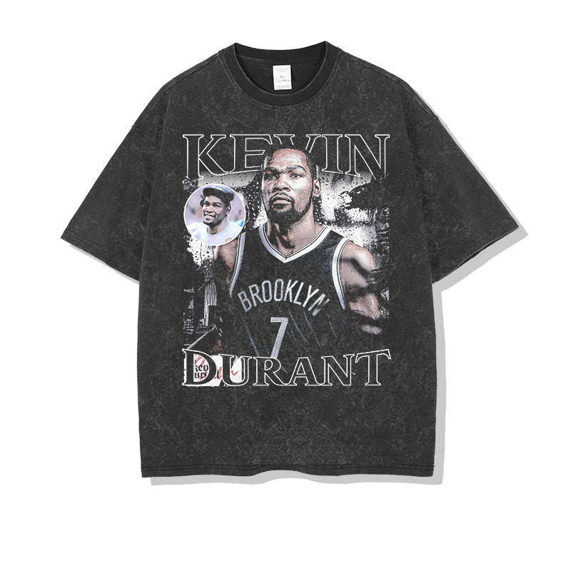Kevin Durant Shirt Kevin Durant Printed Vintage Short Sleeve T-shirt for Men and Women