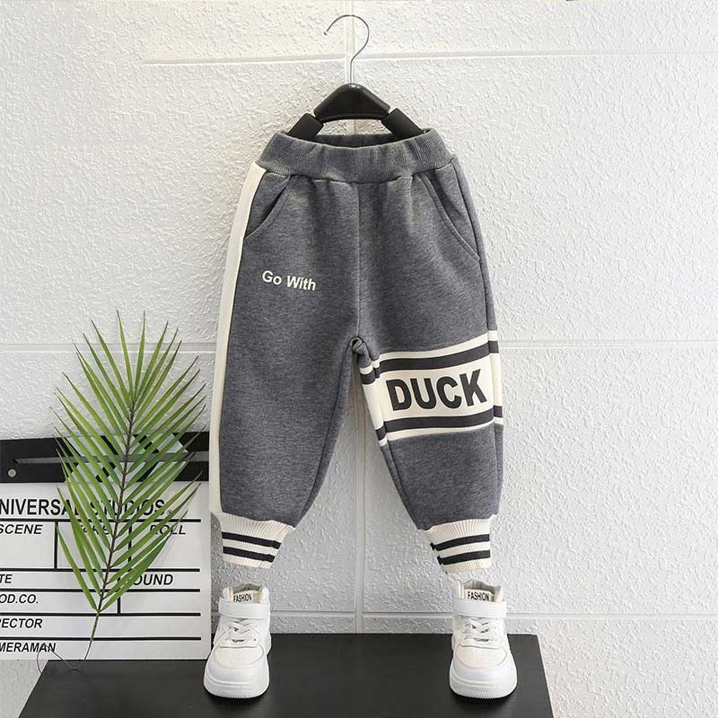 Toddler Boys Pants Small Yellow Duck Boys' Pants Autumn Leisure