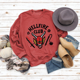 Hellfire Club Shirt Women's Sports Long Sleeve Pullover Hoodie