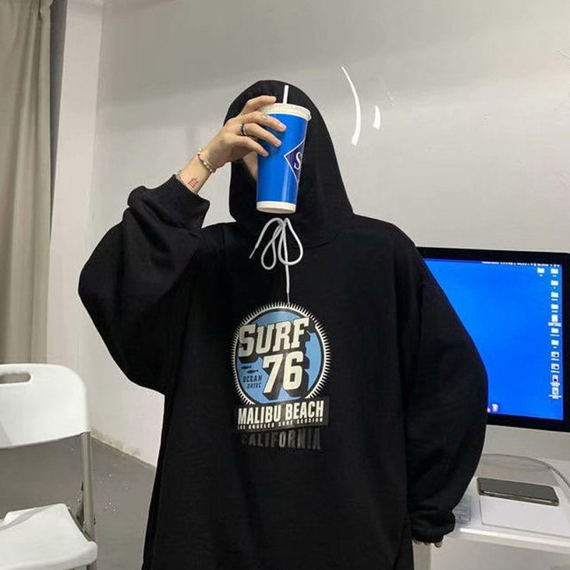 Men Sweatshirts Men's Hooded Spring and Autumn Coat Loose Top