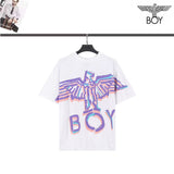 Boylondon T Shirt plus Size Sports Retro Training Casual Fashionable Purple Eagle