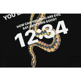 Rrr123 Hoodie Python Pattern Hooded Sweater for Men and Women