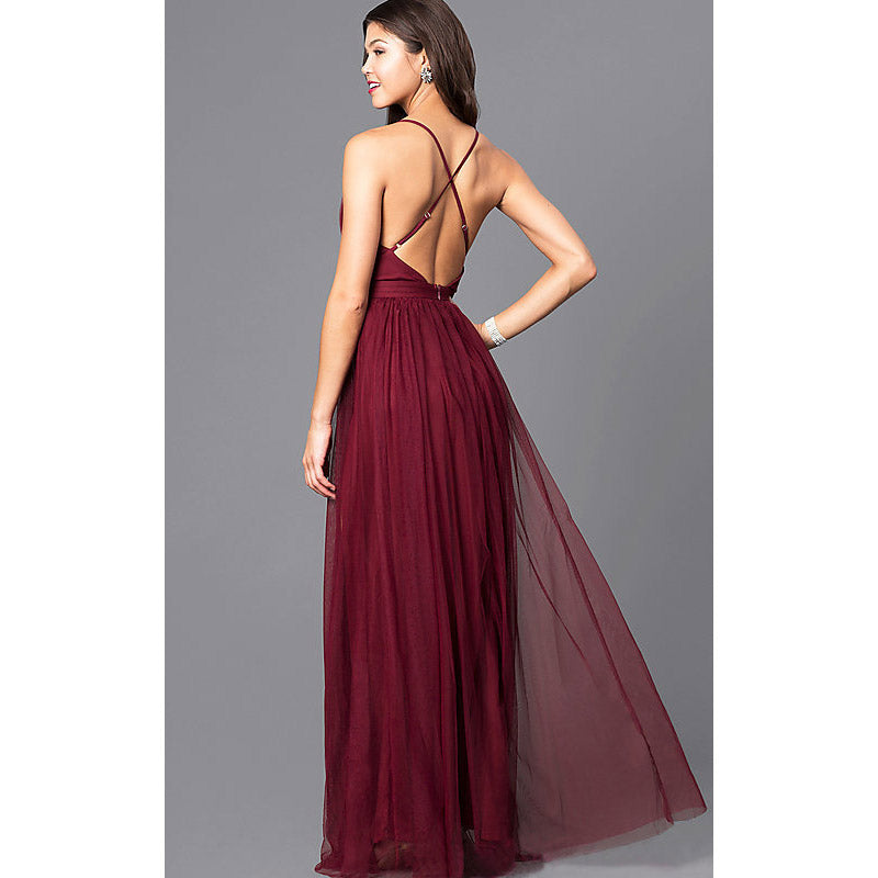 Formal Dresses & Gowns Women's Dress Chiffon V-neck Sleeveless Formal Dress