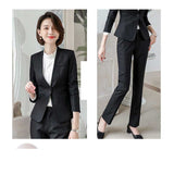 Womens Autumn Uniform Designs Formal Style Office Lady Bussiness Attire Work Suit