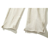 Kanye West Sunday Service Pant Stitching Zipper Dungarees Terry Trousers Couple