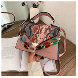Sling Bags Contrast Color Serpentine Bag Crossbody Women's Bag Mobile Phone Bag