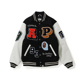 Saint Michael Baseball Jacket Leisure All-Match Letters Embroidered Baseball Uniform