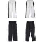 Kanye West Sunday Service Pant Knitted Edge Striped Loose Wide-Leg Straight Pants
