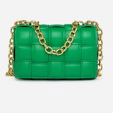 Sling Bags Autumn and Winter Chains Satchel Woven Shoulder Bag
