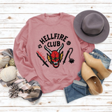 Hellfire Club Shirt Women's Sports Long Sleeve Pullover Hoodie