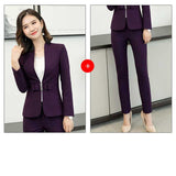 Women's Autumn Uniform Designs Formal Style Office Lady Bussiness Attire Work Suit Business Wear Dress Office Worker Skirt