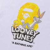 Bugs Bunny Shirt Cartoon Letters Casual T-shirt for Male and Female Students