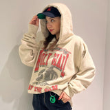 Saint Michael Hoodie Holy Grail Printed Distressed Hooded Sweater Casual Loose