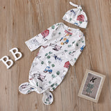 Knotted Baby Gown Children's Pajamas Men's and Women's Baby Anti-Kick Quilt Sleeping Bag