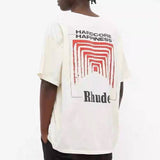 Rhude T Shirt Abstract Tunnel Printed Loose T-shirt
