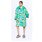Hoodies Blankets Home Casual Wear Large Size Hooded Sweater Lazy Lambswool Double Layer