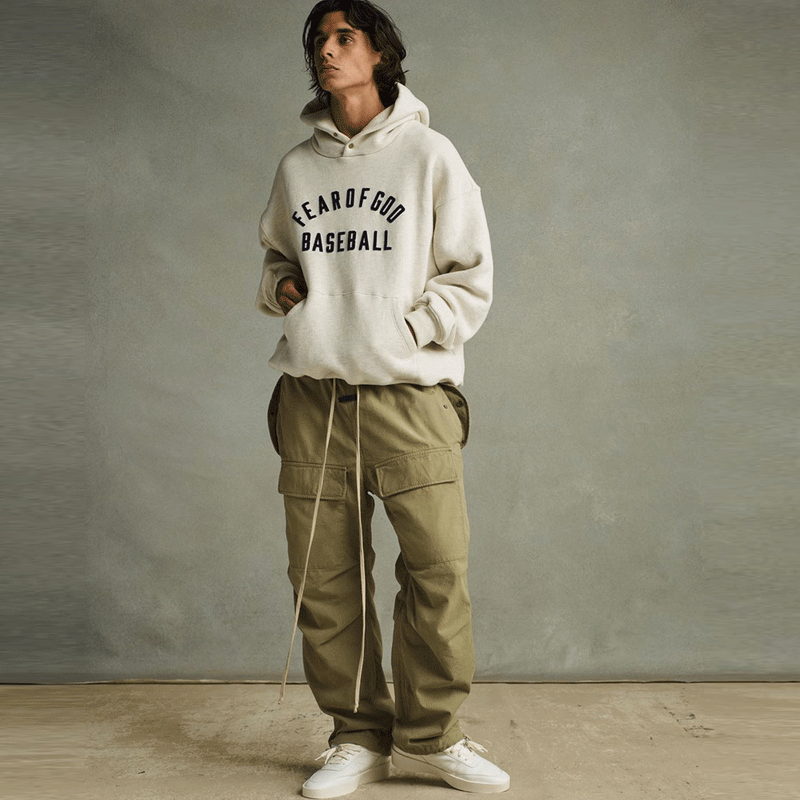 Fog Fear of God Essentials Pant Trousers Washed and Worn Drawstring Overalls