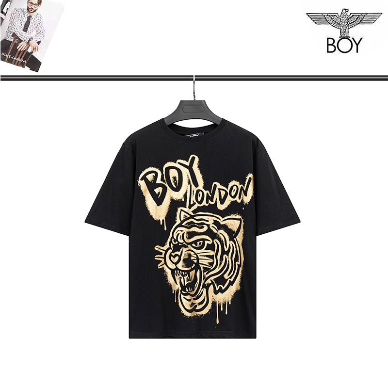 Boylondon T Shirt plus Size Sports Retro Pattern Printing