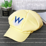 Mario Hat Octagonal Cap Super Mary Cartoon Surrounding the Game Cosplay