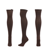 Winter Thick Knit Thigh High Socks Long Stockings Boot Knee Socks Twist Knitting Long Stockings